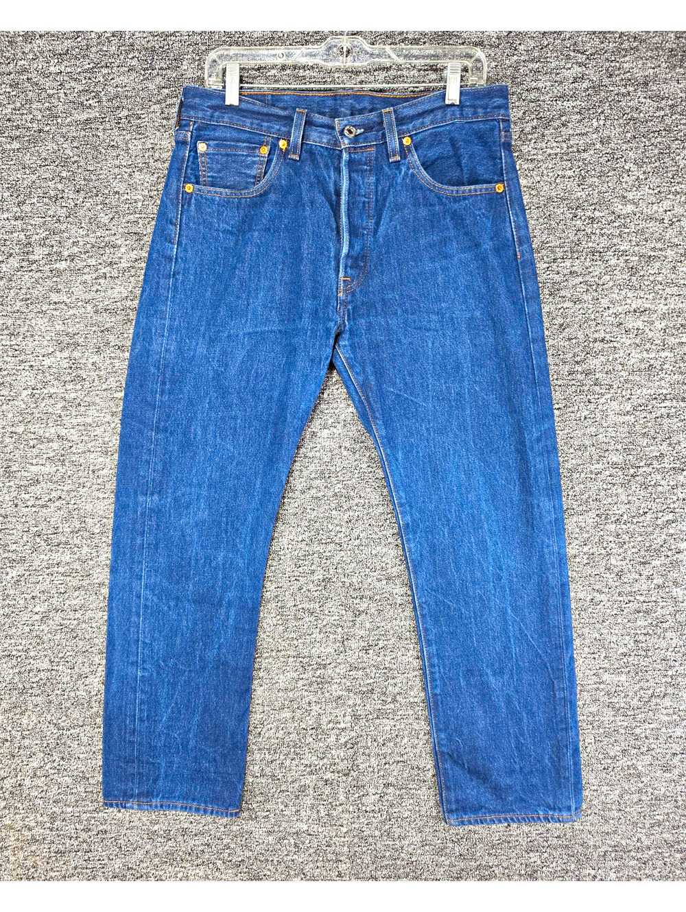 Levi's 501 XX Series Men's Blue Medium Wash Denim Straight Fit Button Fly Jeans